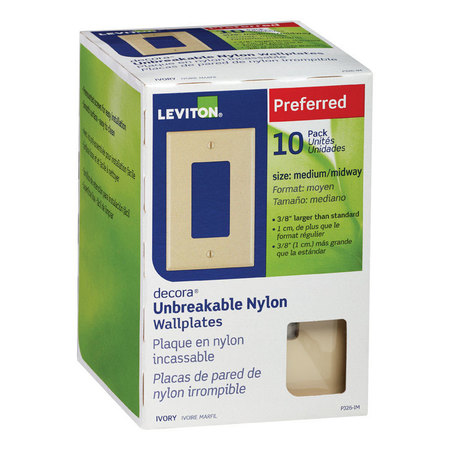 LEVITON WALLPLT DEC MID IV 10PK PJ26-IM